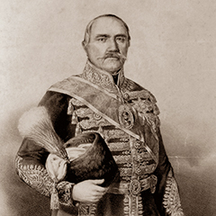 Кнез Милош Обреновић у Чачку 1859